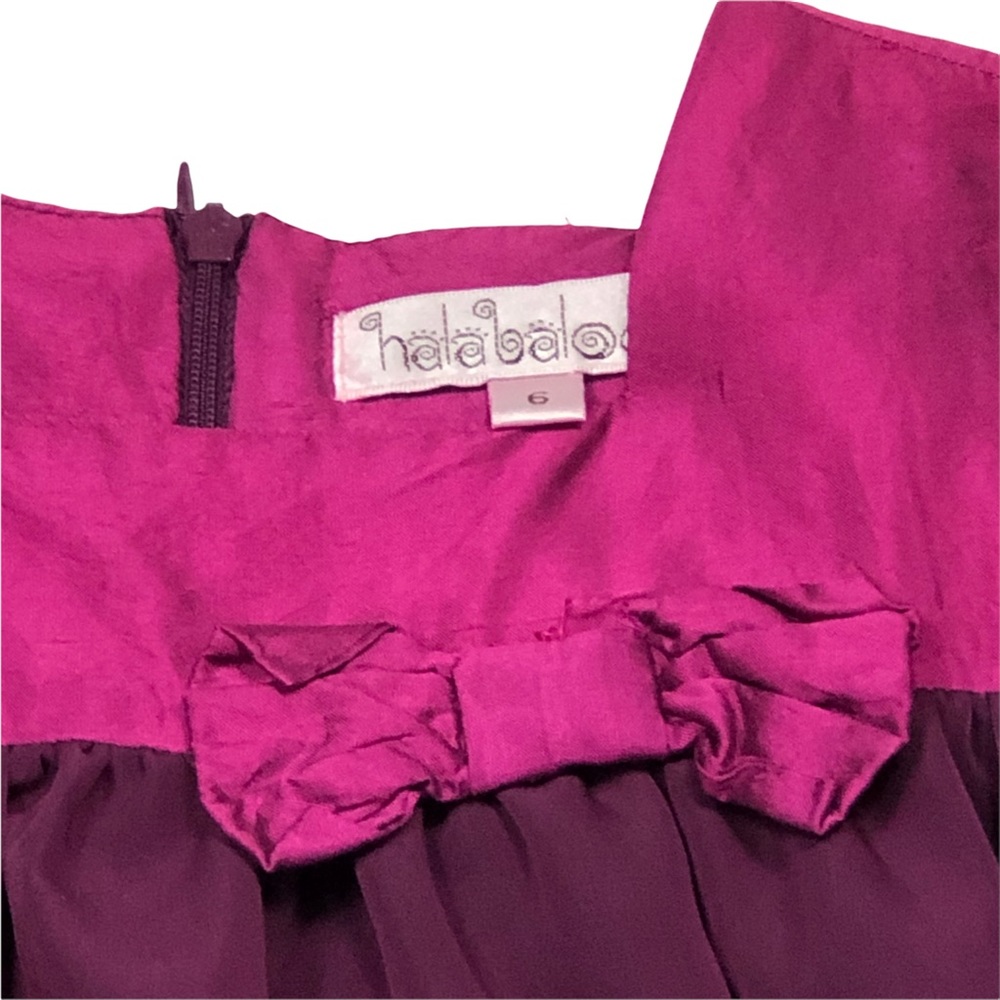 Halabaloo Fuschia Pink Unique Floral Dress size 6 - Picture 4 of 5